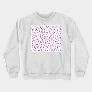 Classic Pink Polka Dots Crewneck Sweatshirt